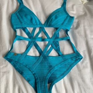 Herve Leger One Piece Bathingsuit